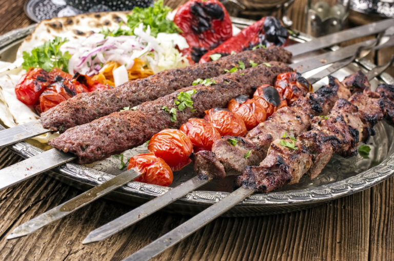 grilled kebab with koobideh
